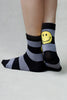 OVERSIZED SMILEY STRIPE SOCKS