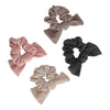 RIBBED BOW SCRUNCHIE BUNDLE OF 4