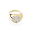 PINKY ROUND CZ RING