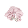 CRYSTAL BOW SATIN SCRUNCHIE