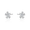 SINGLE CRYSTAL FLOWER EARRINGS