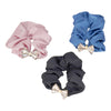 CRYSTAL BOW SATIN SCRUNCHIE