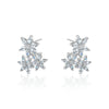 CRYSTAL FLOWER CLUSTER EARRINGS