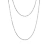 THIN BEZEL LAYERING NECKLACE