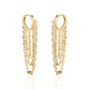 CRYSTAL BEZELCHAIN EARRINGS