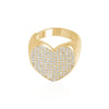 PAVE HEART RING