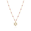 Rosary star of david necklace