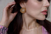 Motif statement earrings