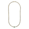 HEART TENNIS EMERALD NECKLACE