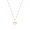 Rosary star of david necklace