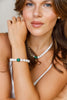 MALACHITE PEARL NECKLACE AND BRACELET