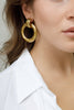 CYLINDER FRONT STATEMENT EARRINGS