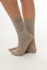 RIBBED BOW CRYSTAL SOCKS