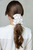 GOLD THREAD SATIN SCRUNCHIES