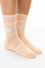 DOUBLE TRIM HEART SOCKS