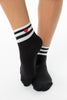 SHORT STRIPE HEART SOCKS