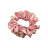 GOLD TRIM SATIN SCRUNCHIES 6 PACK