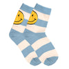 OVERSIZED SMILEY STRIPE SOCKS