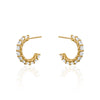 HALF MOON CZ EARRINGS