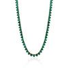 ALL HEARTS TENNIS NECKLACE EMERALD