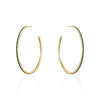 THIN CRYSTAL HOOPS