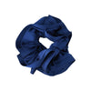 SATIN TRIM CLASSIC SCRUNCHIE BLUES