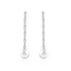 <transcy>BOUCLE D'OREILLE LONGUE PERLE CRISTAL</transcy>