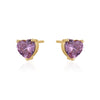 MINI HEART CRYSTAL STUD EARRINGS