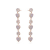 PINK OPAL ROSE GOLD DROP EARRINGS