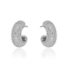 HALF MOON PAVE HOOPS