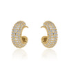 HALF MOON PAVE HOOPS