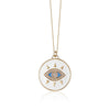 EVIL EYE ENAMEL COIN NECKLACE