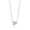 SIDE HEART CRYSTAL NECKLACE