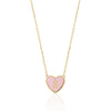 ENAMEL HEART INITIAL NECKLACE