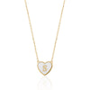 ENAMEL HEART INITIAL NECKLACE