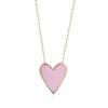 LARGE  ENAMEL HEART NECKLACE