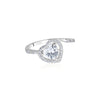 PAVE HEART SIDE  RING