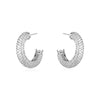 PAVE CRYSTAL TUBE HOOPS