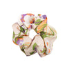 PASTEL SATIN FLORAL SCRUNCHIES