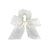 MESH CRYSTAL DOUBLE BOW SCRUNCHIE