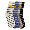 CREW STRIPE SMILEY SOCKS