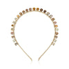 Gold Swarovski crown hairband