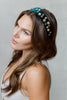 GOLD FLOWER VELVET HAIRBAND