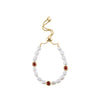 RUBY BUTTON FRESH WATER PEARLS NECKLACE