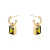 PERIDOT CRYSTAL EARRINGS