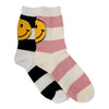 OVERSIZED SMILEY STRIPE SOCKS