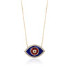 GOLD ENAMEL EVIL EYE NECKLACE